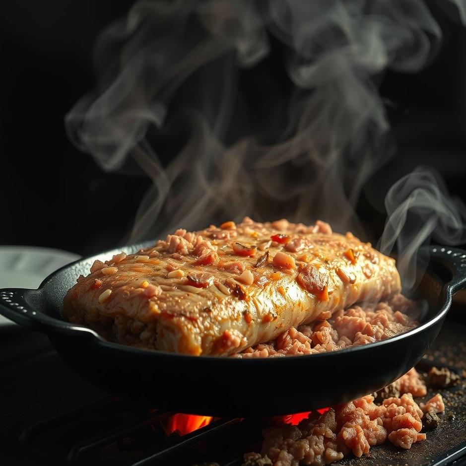 Dream : Roasting minced meat in a dream