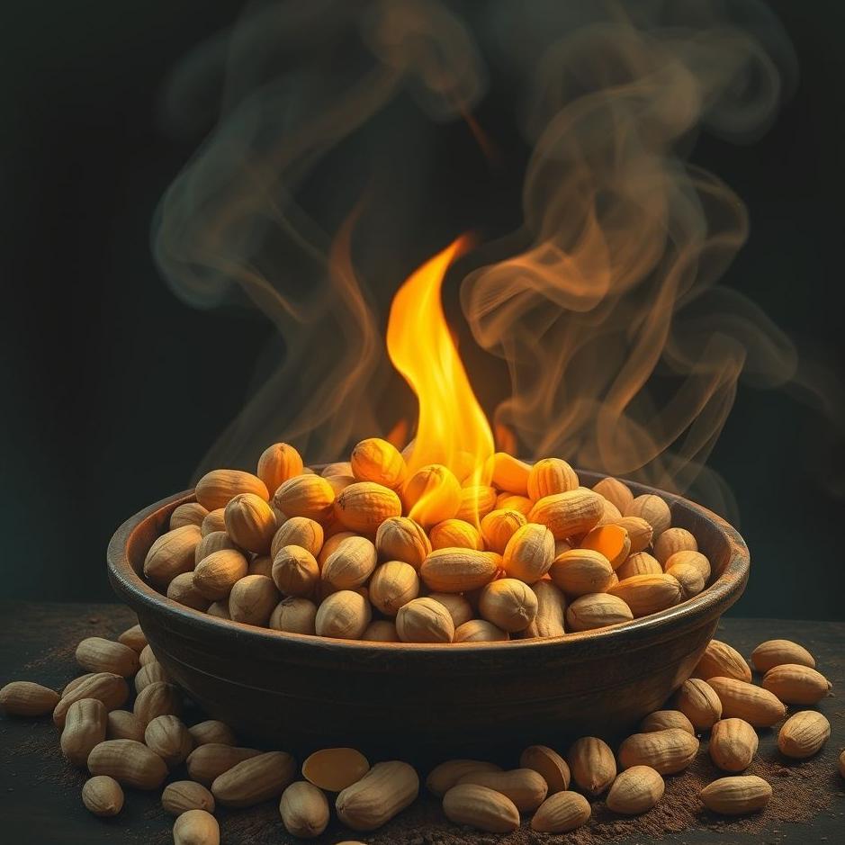 Dream : Roasting peanuts in a dream