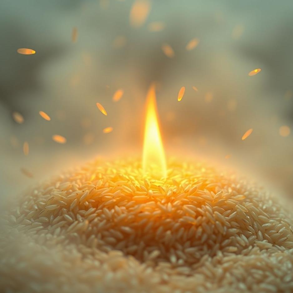 Dream : Roasting rice in a dream