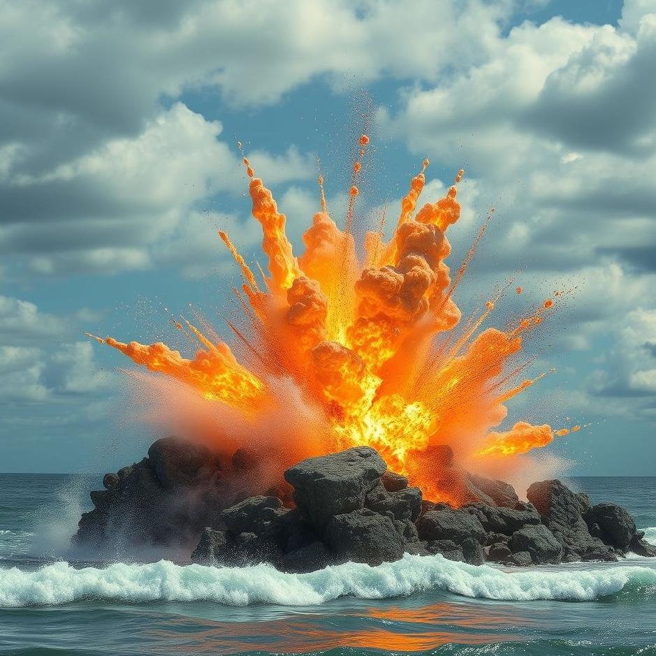 Dream : Rock explosion in a dream