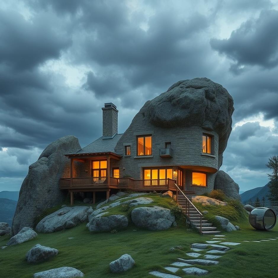 Dream : Rock house in a dream