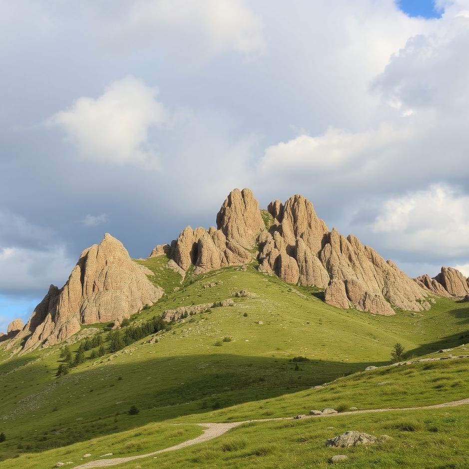 Dream : Rocky hill in a dream