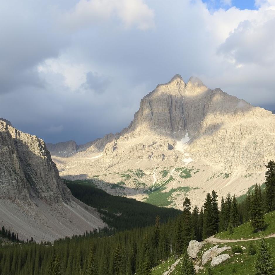 Dream : Rocky mountain in a dream