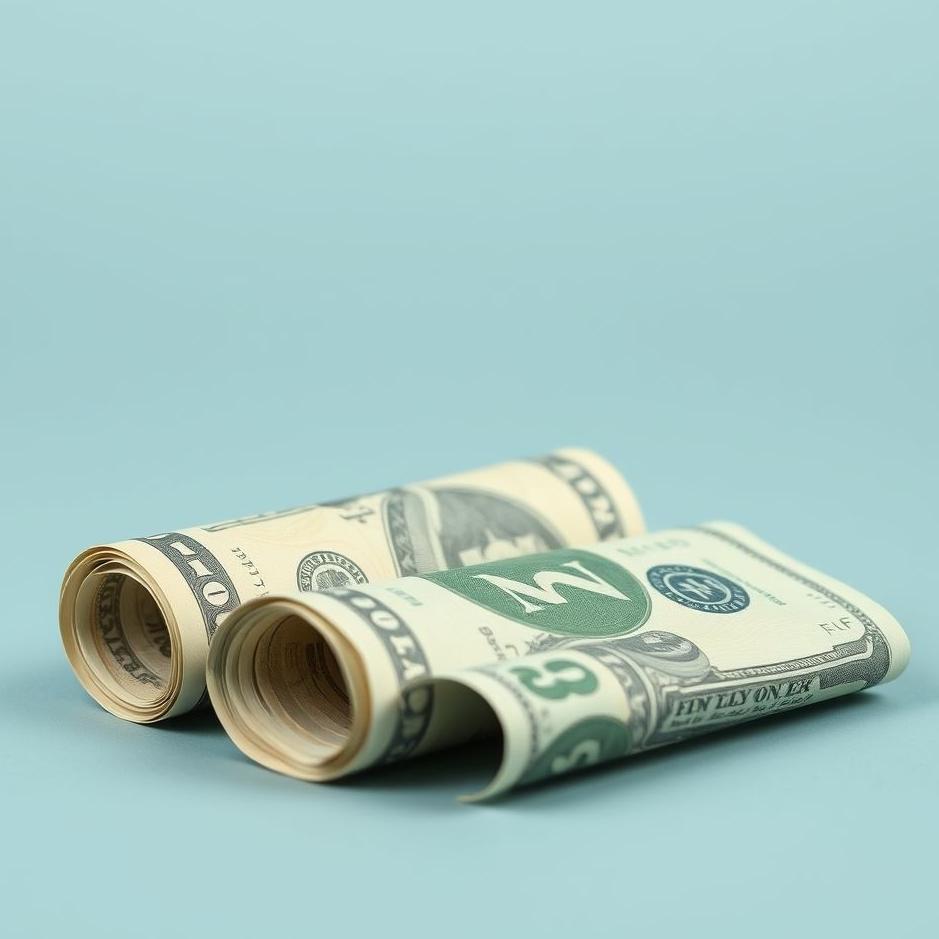 Dream : Rolled paper money in a dream