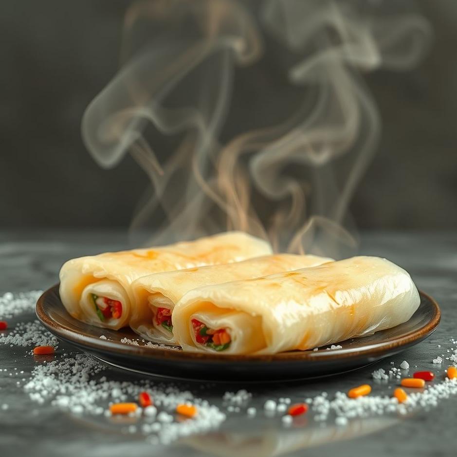 Dream : Rolling a spring roll in a dream