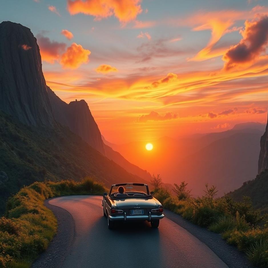 Dream Dictionary : Rolling from the mountain by car in the dream