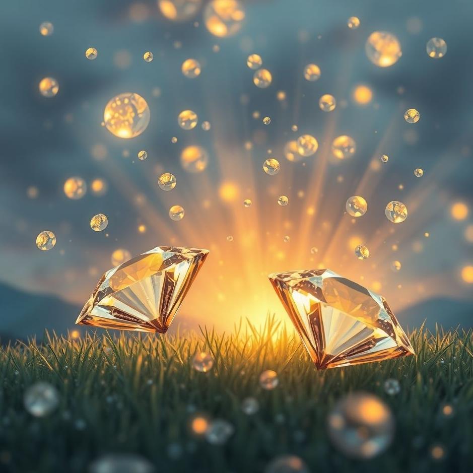 Dream : Rolling up diamonds in a dream