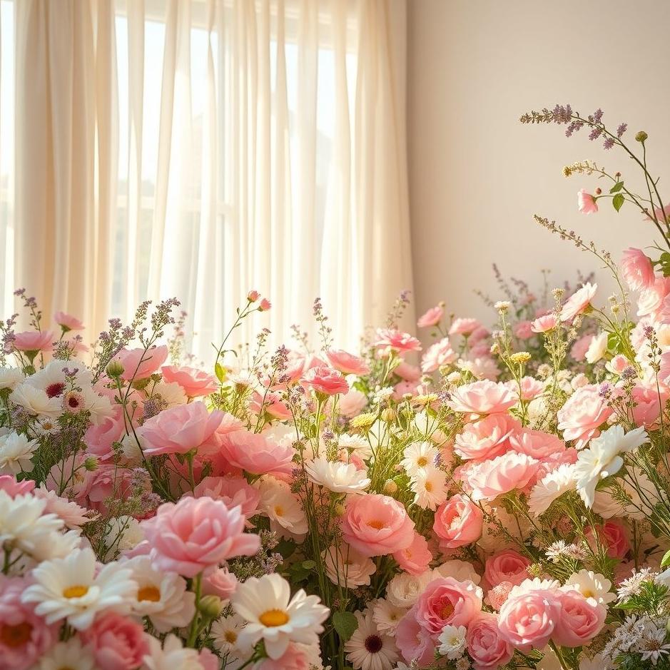 Dream : Room full of flowers in a dream