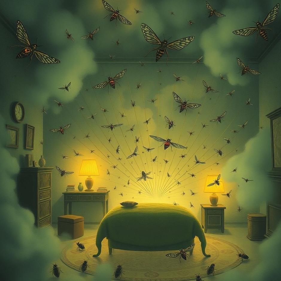 Dream : Room full of insects in a dream