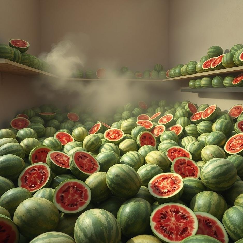 Dream : Room full of watermelons in a dream