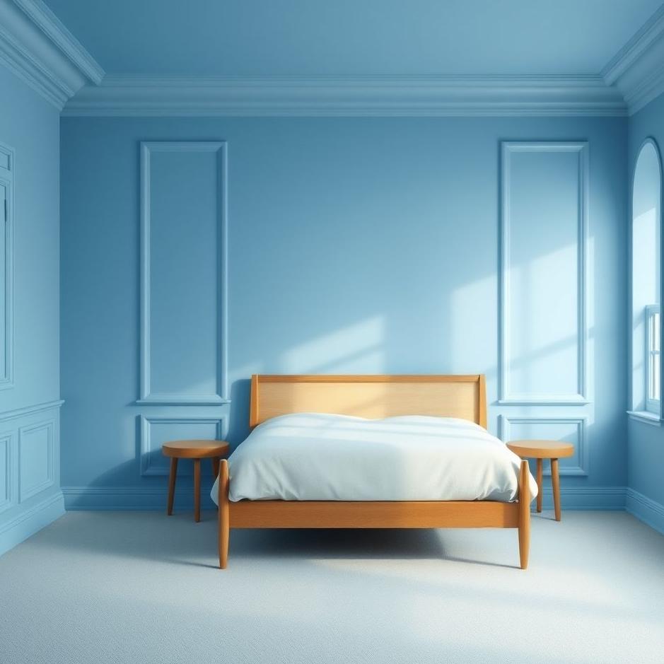 Dream : Room with blue walls in a dream