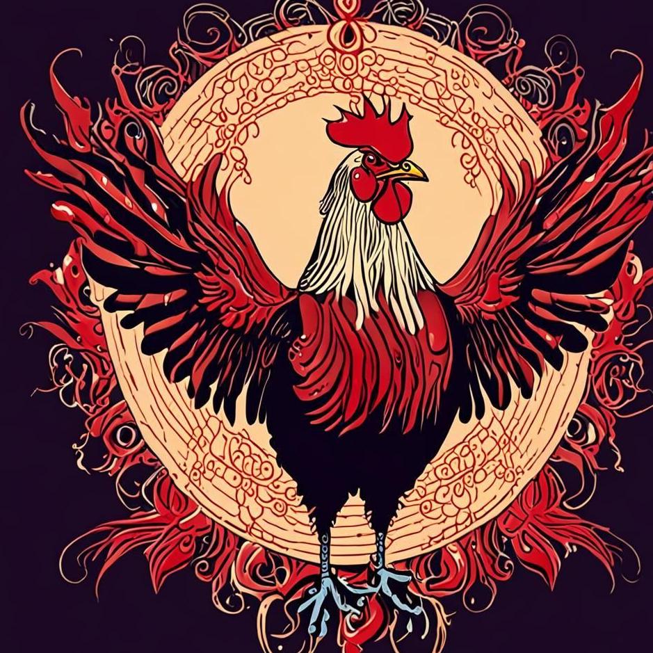 Dream : Rooster blood flowing in a dream