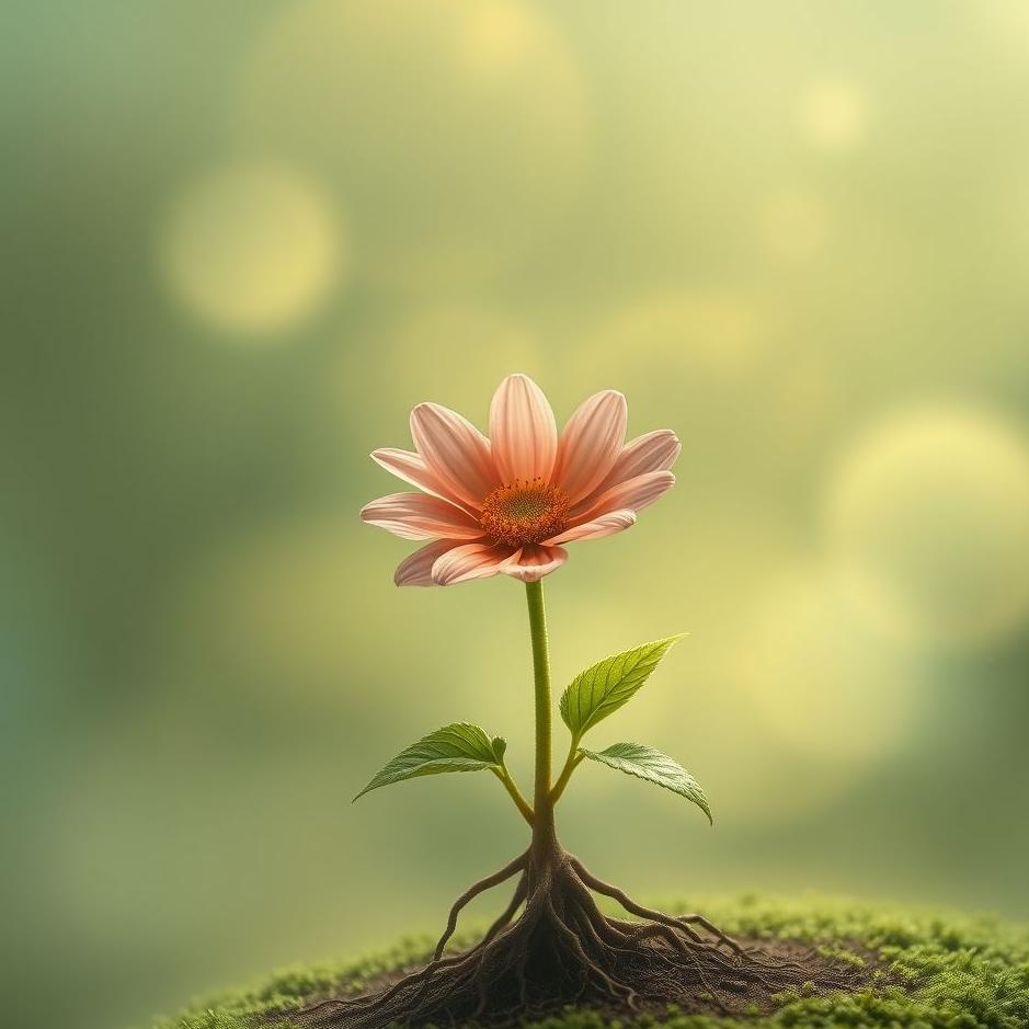 Dream : Rooted flower in a dream