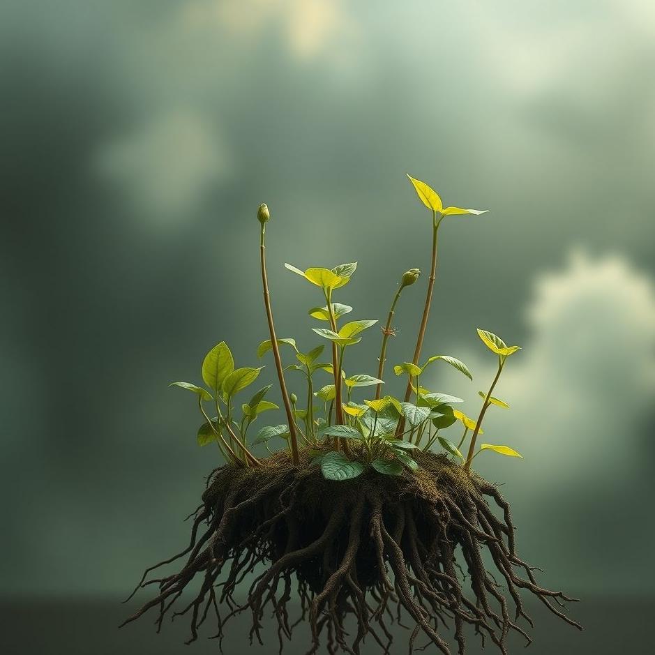 Dream : Rooted plants in a dream