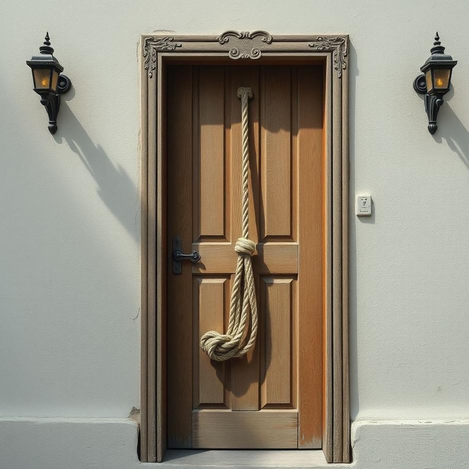 Dream : Rope on the door in a dream
