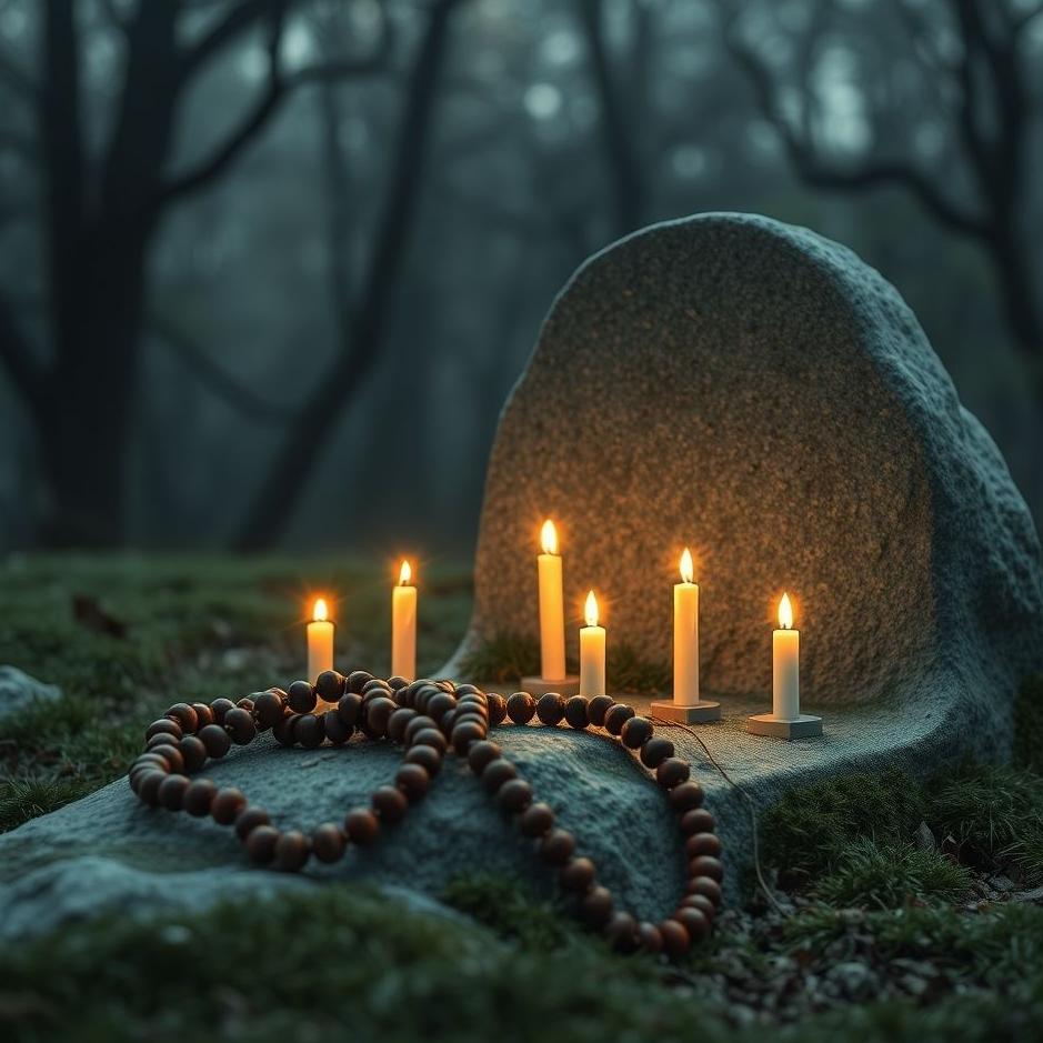 Dream : Rosary in a grave in a dream