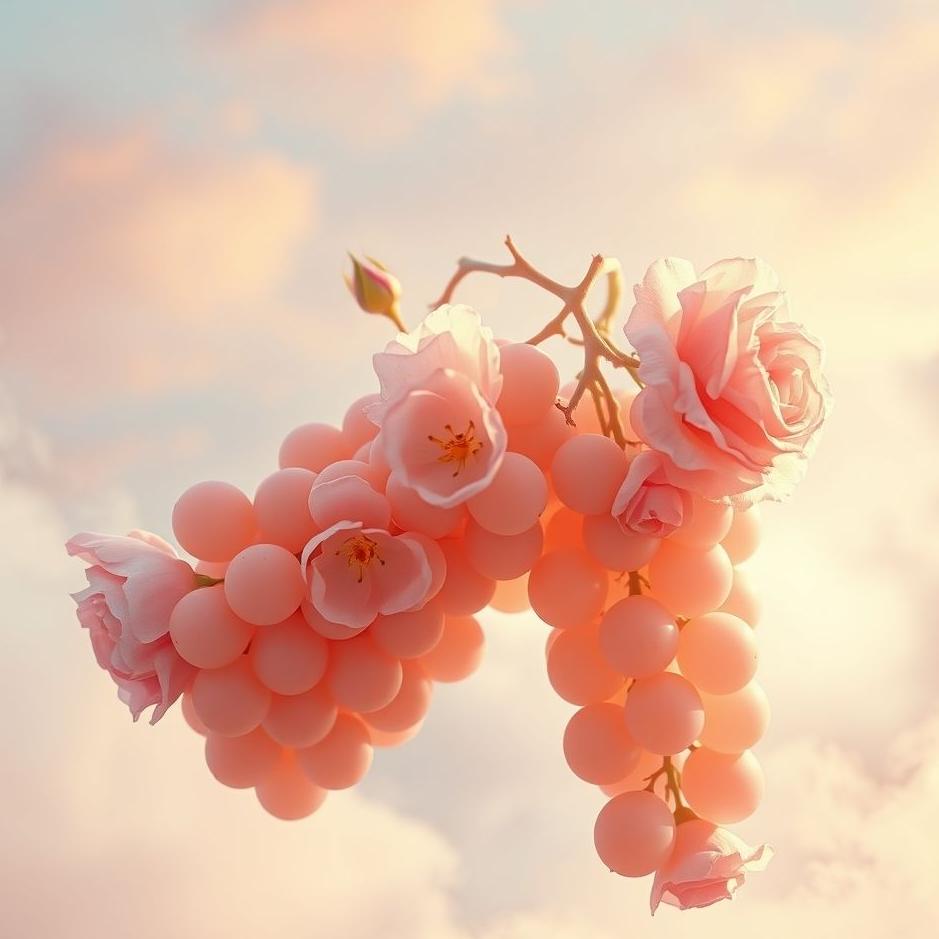 Dream : Rose grapes in a dream