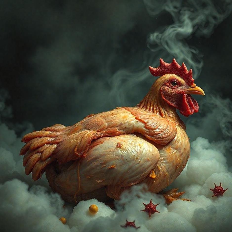 Dream : Rotten chicken meat in a dream