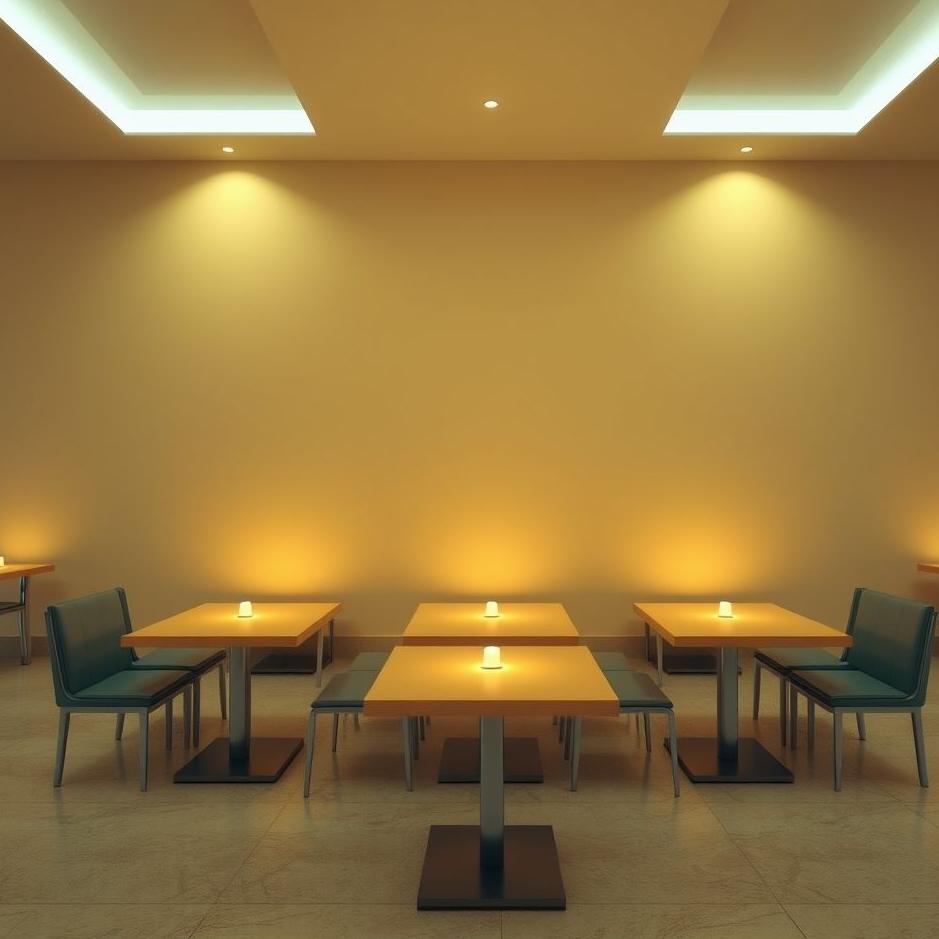 Dream : Row of tables in a dream