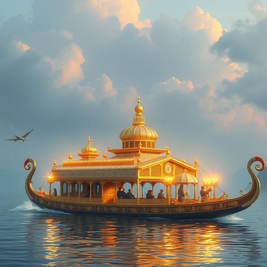 Dream : Royal barge in a dream