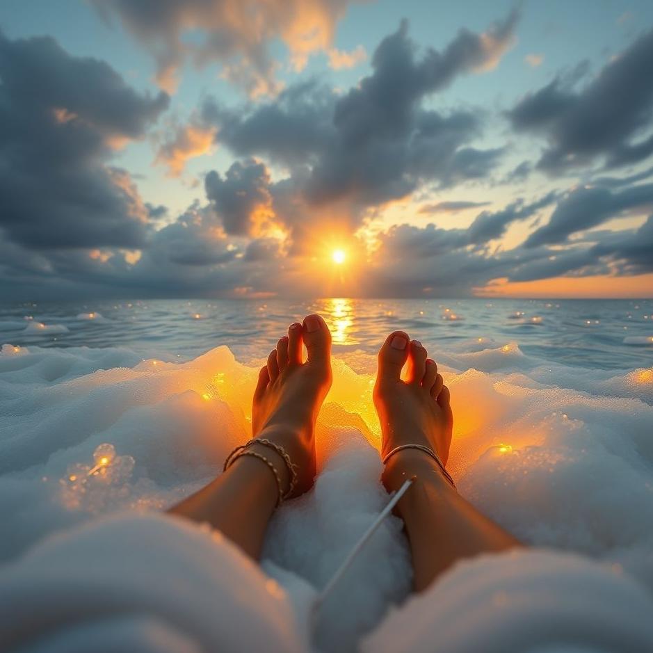 Dream : Rub your feet in the dream