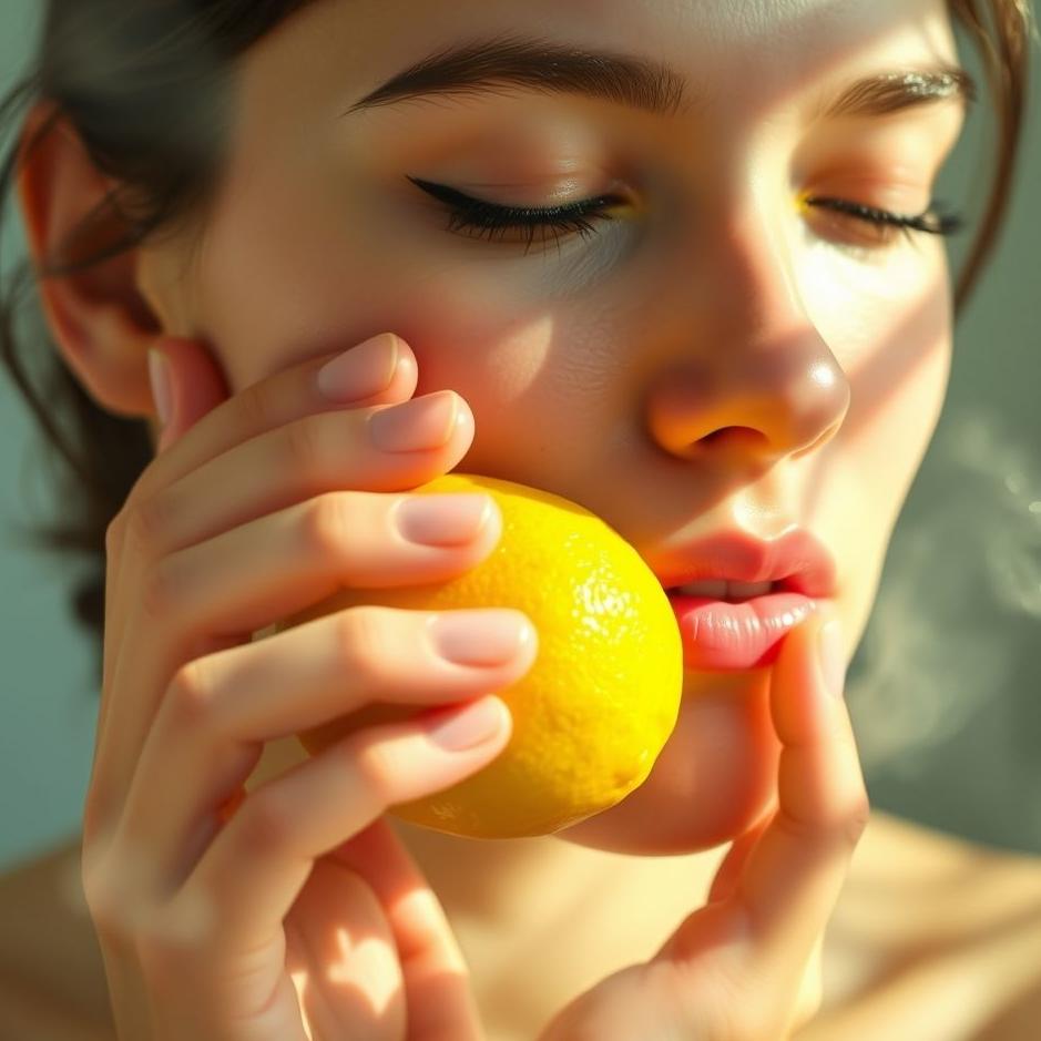 Dream : Rubbing lemon on your face in a dream