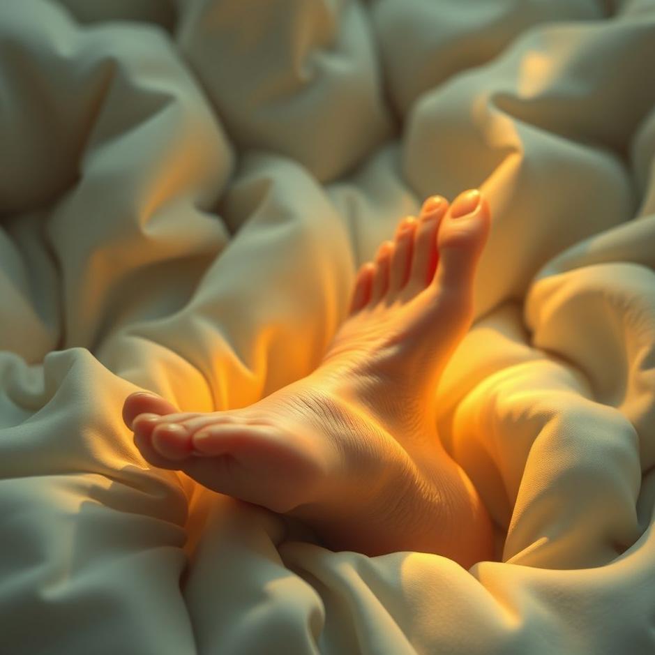 Dream : Rubing foot in the dream