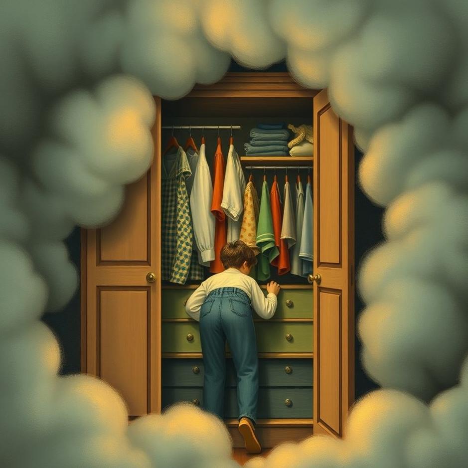 Dream : Rummaging through a wardrobe in a dream