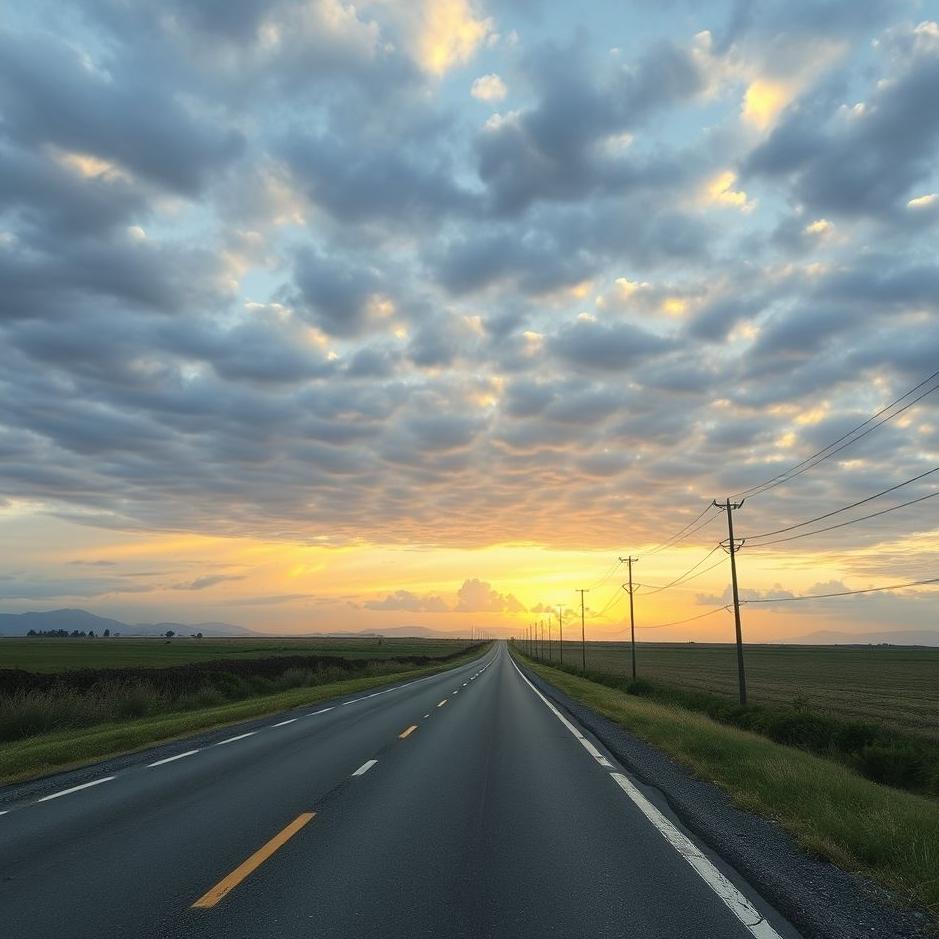 Dream : Run on the asphalt road in the dream