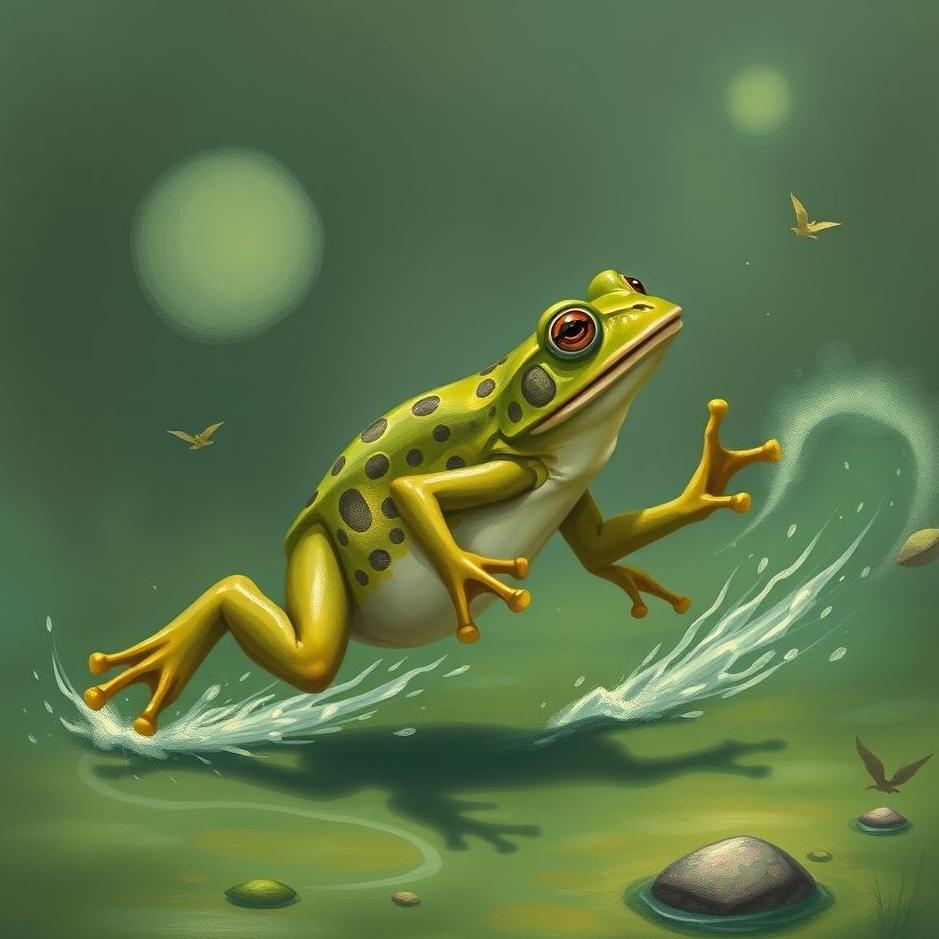 Dream : Runing away from a frog in a dream