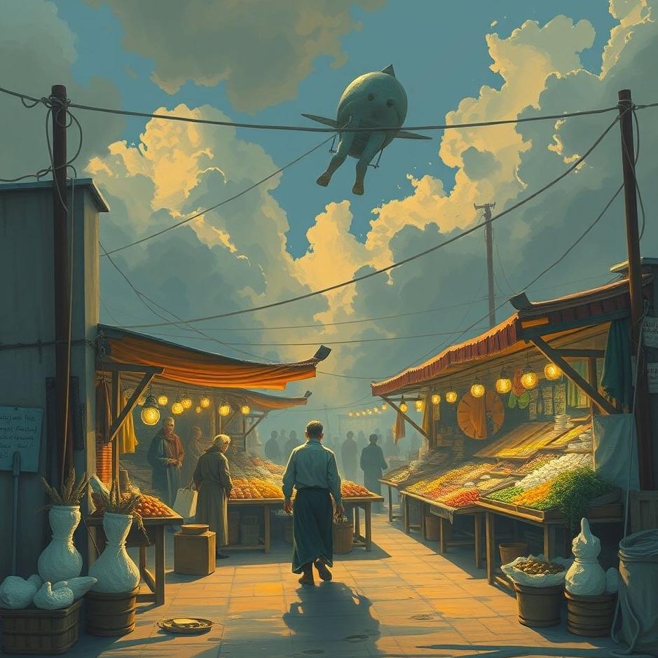 Dream : Running a market in a dream