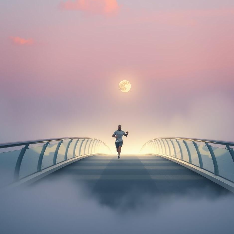 Dream : Running across a bridge in a dream