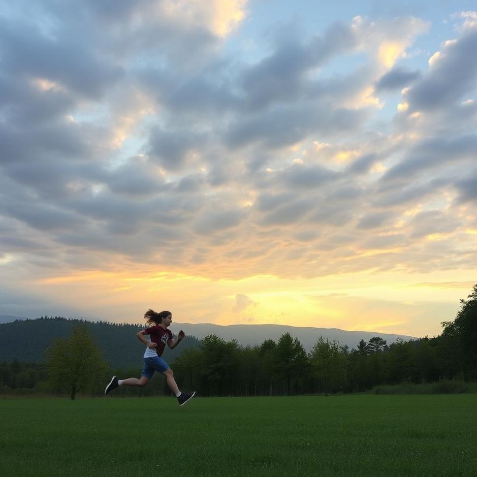 Dream : Running and catching up in a dream