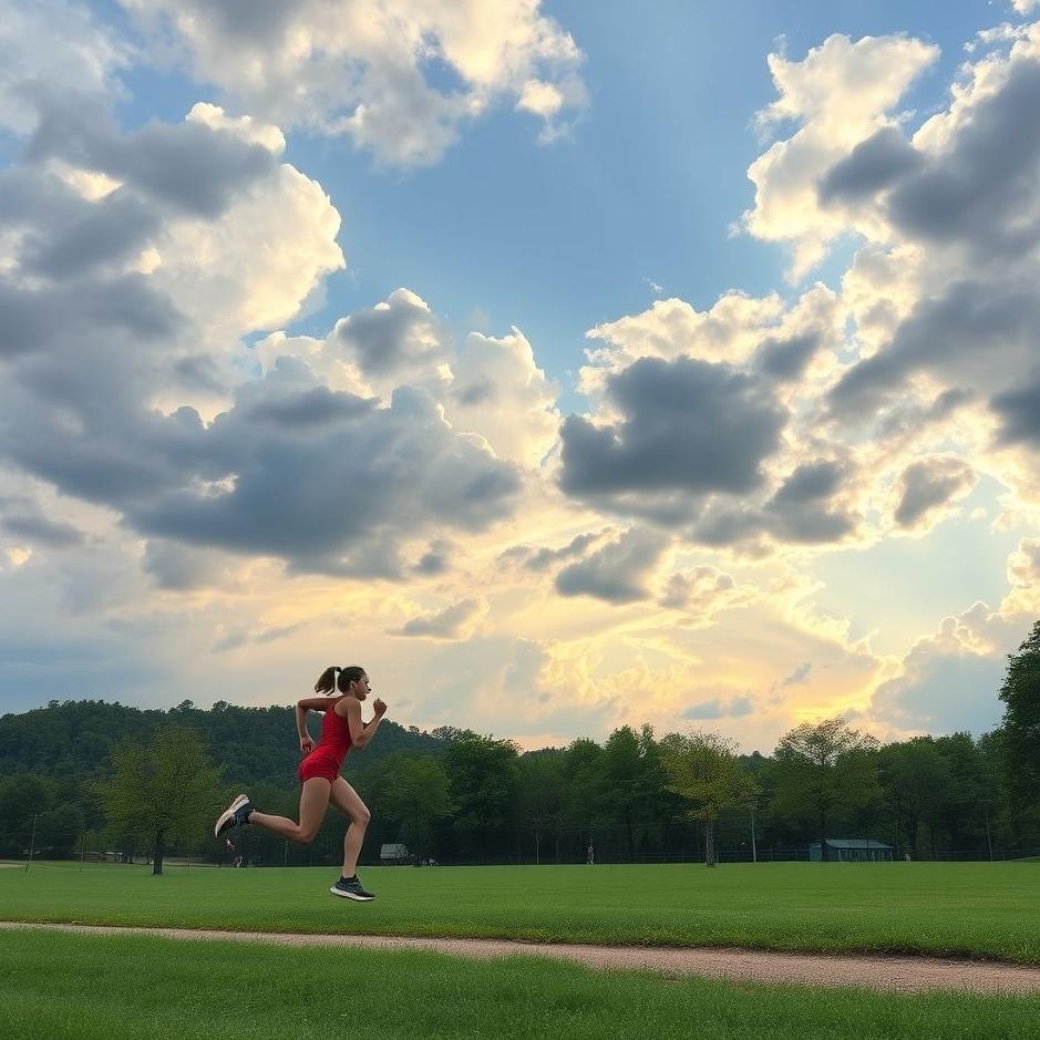 Dream : Running and competing in a dream