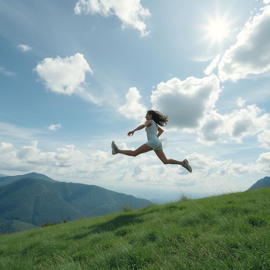 Dream : Running and jumping in a dream