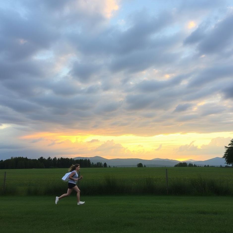 Dream : Running and stopping in a dream