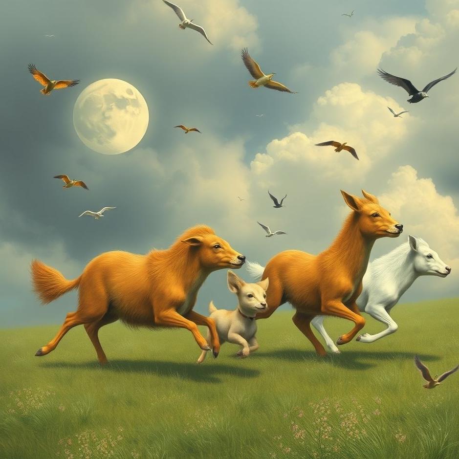 Dream : Running animals in a dream