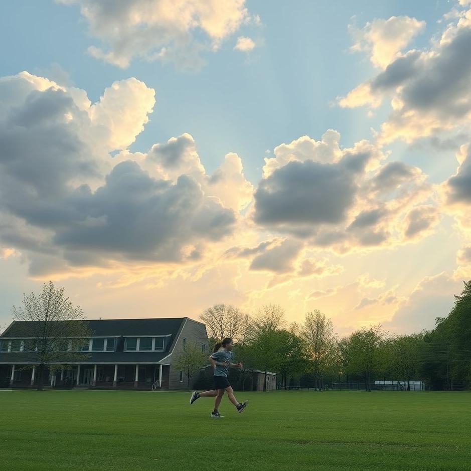 Dream : Running at school in a dream