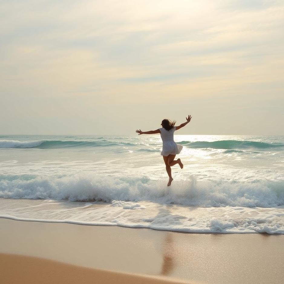 Dream : Running away and jumping into the sea in a dream