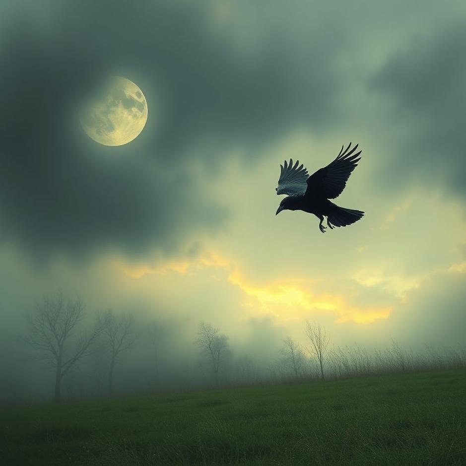 Dream : Running away from a crow in a dream