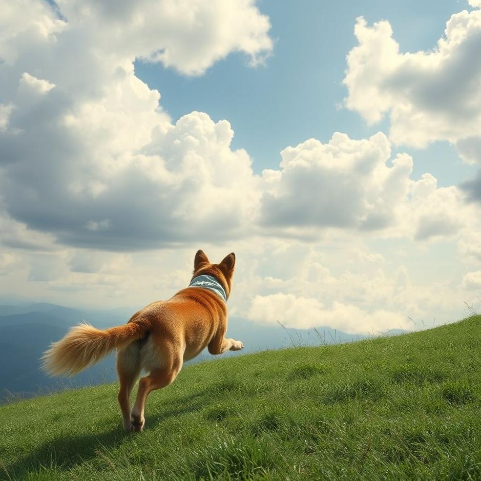 Dream : Running away from a dog and going up to a high place in a dream