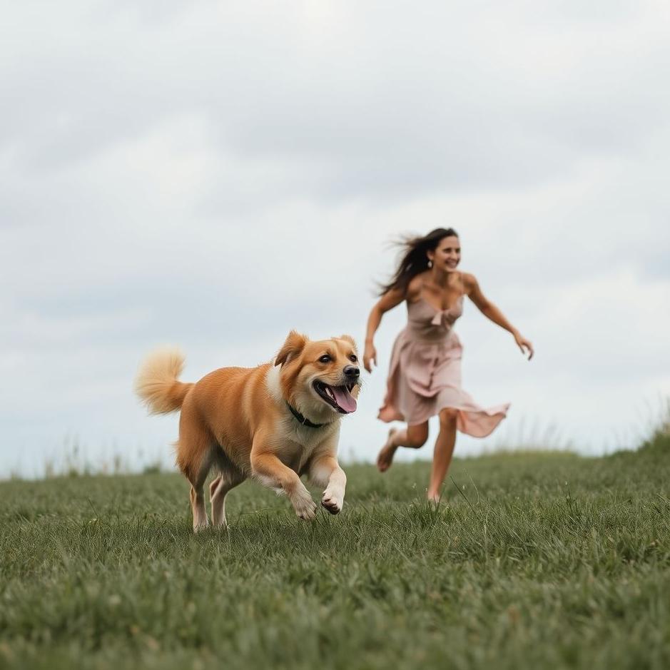Dream : Running away from a dog with your lover in your dream