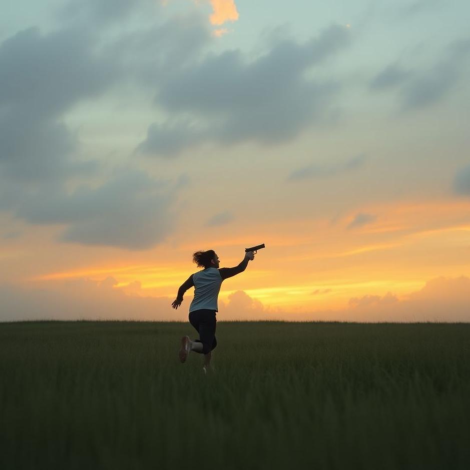 Dream : Running away from a gun in a dream