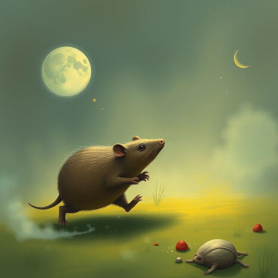 Dream : Running away from a mole in a dream