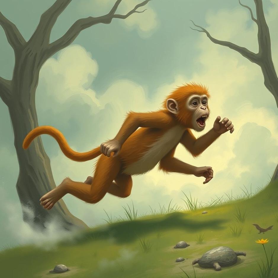 Dream : Running away from a monkey in a dream