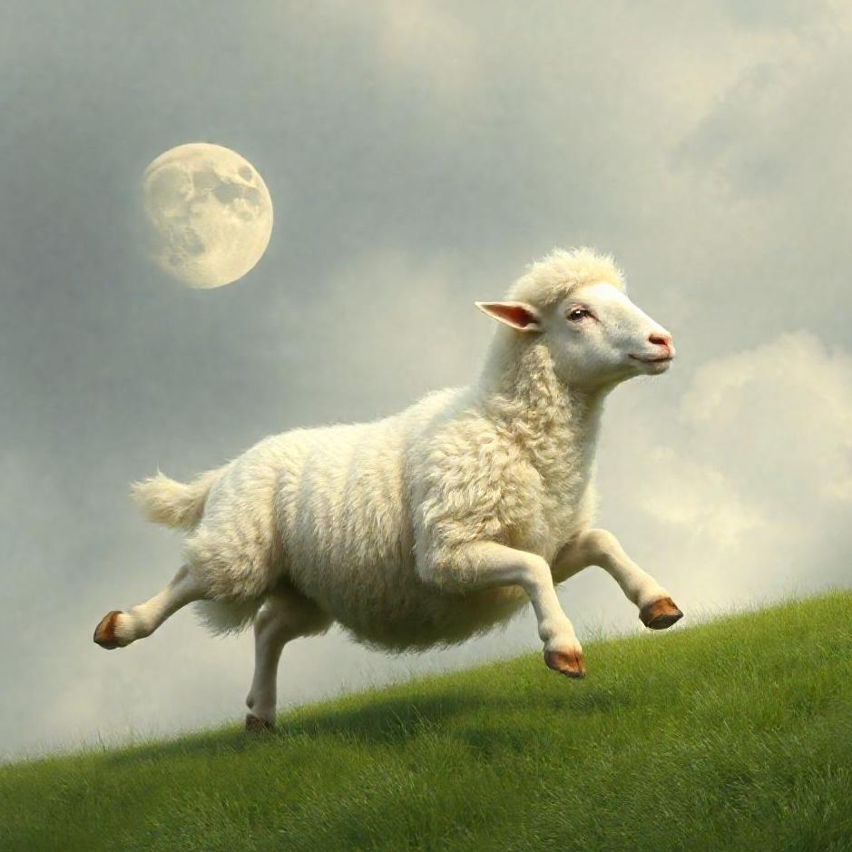 Dream : Running away from a sheep in a dream