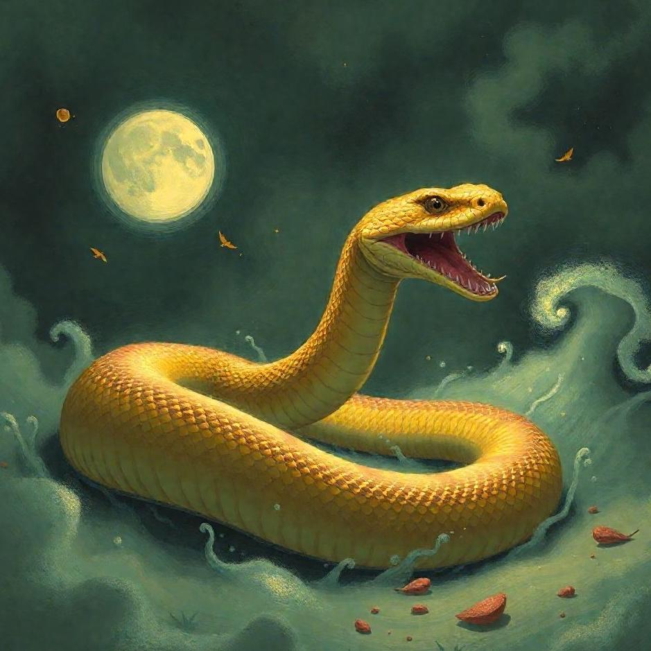Dream : Running away from a snake in a dream