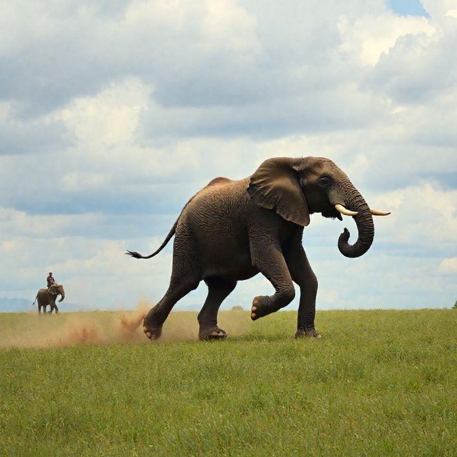 Dream : Running away from an elephant in your dream