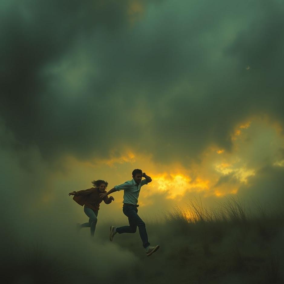 Dream : Running away from drunks in a dream