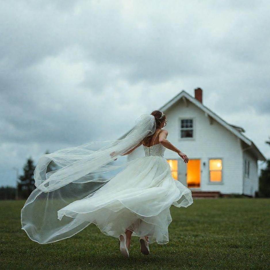 Dream : Running away from home with a wedding dress in your dream